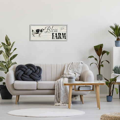 Stupell Industries Traditional Dairy Cow Farm Sentiment Art