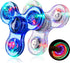 Gigilli Fidget Spinners for Kids, 2 Pack Light Up Sensory Toys for 4-12 Years, Glow in The Dark ADHD Autism Toys