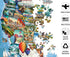 1000 Springbok All American Attractions Piece Jigsaw Puzzle for Adults - Map of USA - Unique Cut Pieces - Made in USA