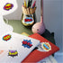 600 PCS Hero Themed Stickers Roll for Party Decorations, Creative Scrapbooks, Favors, and Children's Rewards - 12