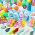 24 JJOYIN Pcs Prefilled Easter Eggs with Assorted Toys, Filled with Easter Toys, Easter Basket Stuffers for Kids