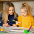 Joyooss Paint Brushes for Kids, 12 Pcs Large Round/Flat Washable No Shed Hog Bristle Toddler Paintbrushes for