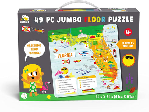 Florida State Puzzle for Kids Ages 4 and Up - Little Buffalo Learning & Education