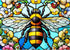 Sutinban Stained Glass Bee Puzzle 1000 Pieces, 1000 Piece Puzzle for Adults,