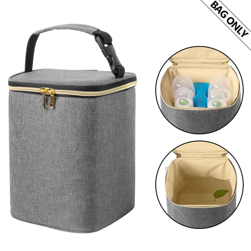 4 9 Teamoy Breastmilk Cooler Bag, Baby Bottles Bag for up to Large Ounce Bottles, Perfect for Working Mom Mother, (Bag