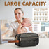 CarryWise 8+ 3 Packs Black Breast Milk Cooler Bag Large Capacity, Keeps Milk Cold Hours, Waterproof Insulated Travel