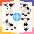 Cuteoy Walking Black Cow Stuffed Animal Speaking Moo Plush Cattle Electric Interactive Animated Plushies Toy for Girls