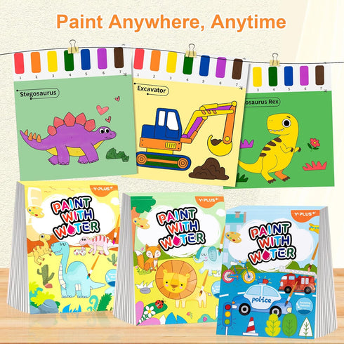 YPLUS Paint with Water Books for Toddlers, Watercolor Painting Paper for Kids Ages 1-4, Art Craft Gift for Drawing
