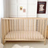 2 Pack 52"x28" 100% BuLuTu Muslin Fitted Crib Sheets for Standard Crib Mattress, Toddler Boys Girls Cotton Baby Sheets