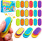 Sensory Fidget Magnet Toys for Kids: 18-Pack Textured Silicone Magnetic Sliders for