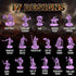 Mythical Heroes Warriors! Mini Figure Set - 102 Pcs in 17 Designs for RPGs