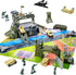 47 Pieces Military Base Set, Army Men Playset with Vehicles and Accessories for Kids