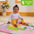 5 0-36 Bright Starts Wild Wiggles Sweet Safari Foldaway Baby Play Gym & Mat, Foldable with Removable Toys