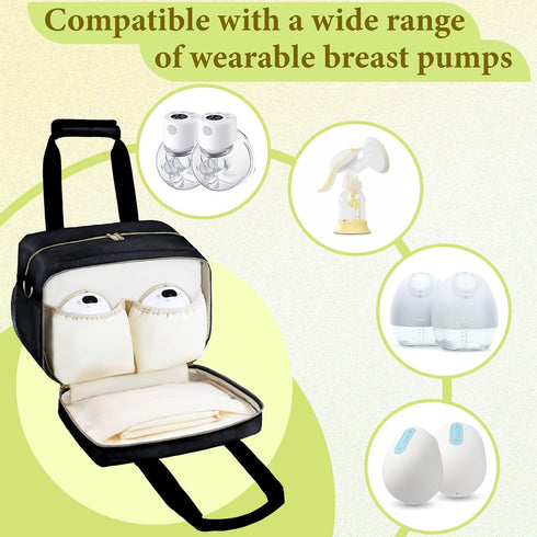 Pack, Momcozy/Elvie/Willow, 6 9 Breastmilk Cooler Bag with Ice Wearable Breast Pump Storage Bag, Insulated Bottle
