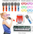 smilixin Set Inflatable Guitar - Rock Star Toy with Inflatable Guitar, Bass, Piano, Drum, Microphone and Saxophone