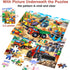 JTKDBJZ 4-6 2x60 3-5,6-8,Fun Bulldozer Toys,2 1 Pack Puzzles for Kids Ages Pieces Jigsaw Puzzles for Toddlers & Truck