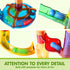 137Pcs 15 JOYIN Glowing Marble Run - Construction Building Blocks Toys with Glow in The Dark Plastic Marbles, STEM Toy