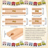 Pack 8 Packs (2 Liliful of Wood Train Track Expansion Compatible with Most Train Tracks Sizes,Mixed Straight)