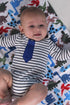 Unisex Baby Reversible Minky Dot Stroller Blanket, Choose Color (Dinosaurs/Grey)