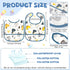 6Pcs Set 6-24 Baby Bibs for Feeding Toddler Eating Bibs with Crumb Catcher Pocket Waterproof Sleeveless Teething
