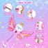 Princess Magic Bubble Wand Blower for Kids, Musical & Light Up Automatic Bubble Machine, Outdoor Toy for Girls (Pink)
