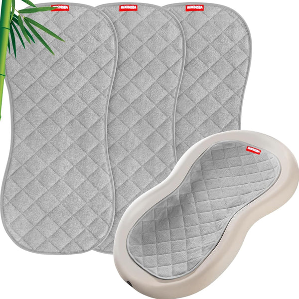 Quilted Thicker Changing Pad Liner 3 Pack Waterproof, Fit for Changing Table