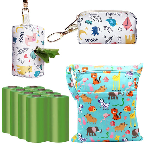 Lulurose Baby Disposable Diaper Bags Diaper Sacks 120 Count 9x13 inch Thick &