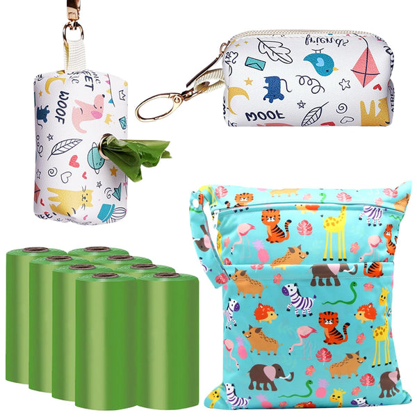 Lulurose Baby Disposable Diaper Bags Diaper Sacks 120 Count 9x13 inch Thick &