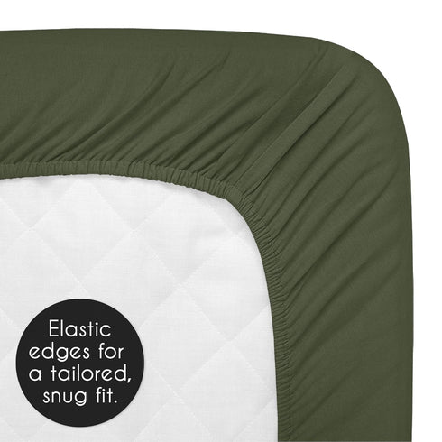 Sweet Jojo Designs Sage Green Woodland Boy Girl Gender Neutral Unisex Baby Changing Pad Cover Infant Newborn Diaper