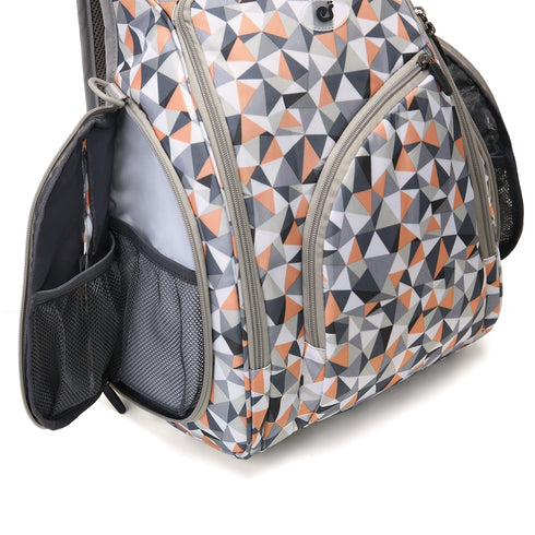 Backpack ECOSUSI Diaper Fully-Opened Baby Nappy Bag with Changing Pad Maternity Bag (Orange)