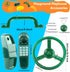 8 Pcs Playground Accessories for Swingset, Steering Wheel, Safety Handles, Plastic Phone Toy for Kids Outdoor Playset