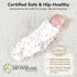 0-3 4-Pack, Mama Cheetah Baby Swaddle Sack, Organic Cotton Swaddle Blanket, Adjustable Swaddle Sleep Sacks, Easy