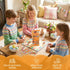 Y-FABKKI Easter Wooden Blocks Stacking Games, Bunny Egg Basket Theme Tumbling Tower and Balance Game for Adults, Kids