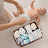 HBlife Diaper Caddy Organizer, Large Hand-Woven Storage Basket for Diapers & Baby Essentials - Elegant Curved Design