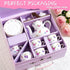 Set 3-8, Set TUZT Tea Party for Little Girls Ages White Floral Porcelain Tea with Gold Trim Edges, Princess Tea Time