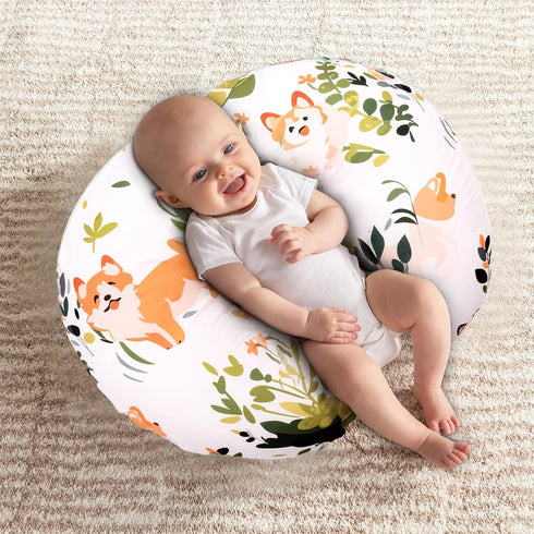 Cloele Nursing Pillow Cover for Breastfeeding Pillows - Dog Breastfeeding Pillow Slipcovers for Baby Boys & Girls Ultra