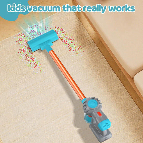 3 1 3 4 Kids Vacuum Toy That Really Works in Toddler Vacuum Cleaner with Realistic Suction, Role Play STEM Educational