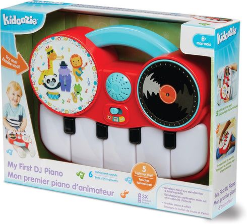 Kidoozie My First DJ Piano - 9 Keys, Beats, Lights, & Scratching Fun for Kids 6 Months+