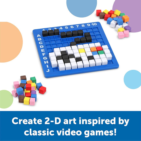 Learning Resources STEM Explorers Pixel Art Challenge, 402 Pieces, STEM Toys for Kids Ages 5+