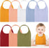 Shyyween 8 Pack Muslin Bibs Elastic Band Adjustable Bandana Drool Bibs Double Gauze