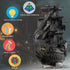 Piececool Metal 3D Puzzles for Adults - Flying Dutchman Pirate Ship Model Kits - DIY Craft Kits for Family Time, Great