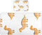 SyXIOP Orange Plaid Cute Dino Cooling Baby Crib Mattress 28" x 52" Breathable