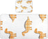 SyXIOP Orange Plaid Cute Dino Cooling Baby Crib Mattress 28" x 52" Breathable