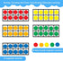 Giant Magnetic Ten -Frame Set - 5 Ten Frames and 55 Magnetic Math Counters, Math Manipulatives Games for kids, Classroom Toys for Kindergarten Learning Materials Homeschool Supplies