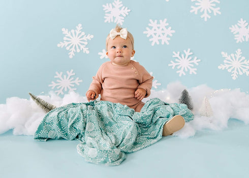 Jane Design Large Premium Knit Baby Swaddle Blanket by Copper Pearl