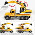3 4 5 6 Dwi Dowellin Large Excavator Truck Toy for Year Old Boys,Truck Toy with Sound and Light