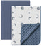 Susurration Baby Blanket for Unisex Boys Girls, 2 Pack Soft Fluffy Crib