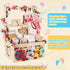 XIEJ Closet, 6 6 Wooden Baby Shower Crate Personalized Baby Gift Basket with Adjustable Handle, Include String Lights