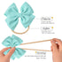 Prohouse 30 PCS Big Bows Baby Nylon Headbands, Hair Bows Elastics for Baby Girls, Newborn Infant Toddler Accessories