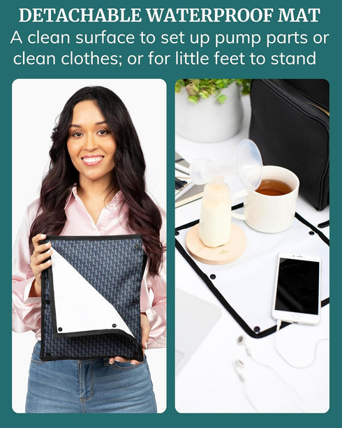 Wet Dry Bag - Waterproof Wet Bag for Travel, Swimsuit, Diaper, Clothes, Period Underwear Organizer